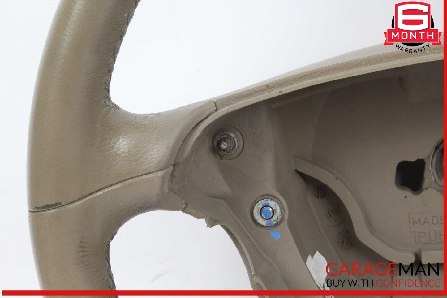 05-08 Mercedes R171 SLK350 SLK280 C230 Steering Wheel Beige OEM