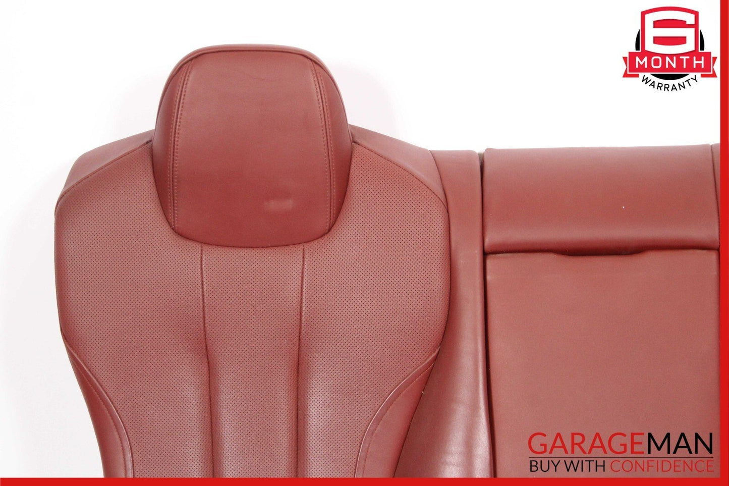 13-19 BMW 650i F06 Rear Top Upper Seat Cushion Cover Armrest Assembly Red OEM