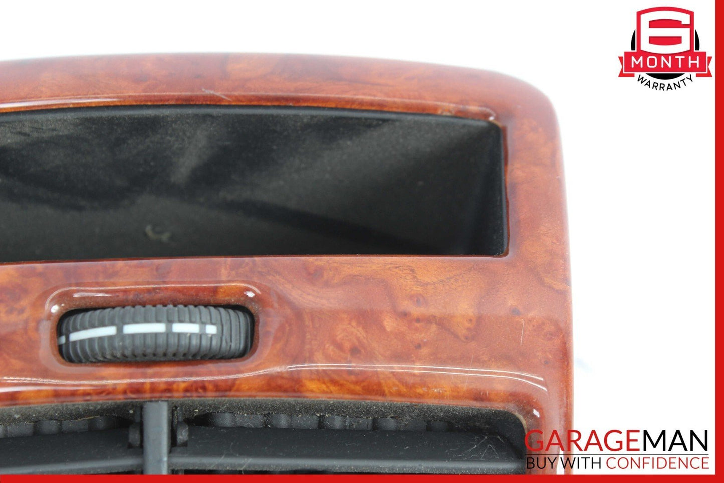 00-06 Mercedes W220 S55 AMG Center Console Rear Air Vent 2208300654 Wood OEM