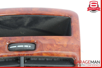 00-06 Mercedes W220 S55 AMG Center Console Rear Air Vent 2208300654 Wood OEM