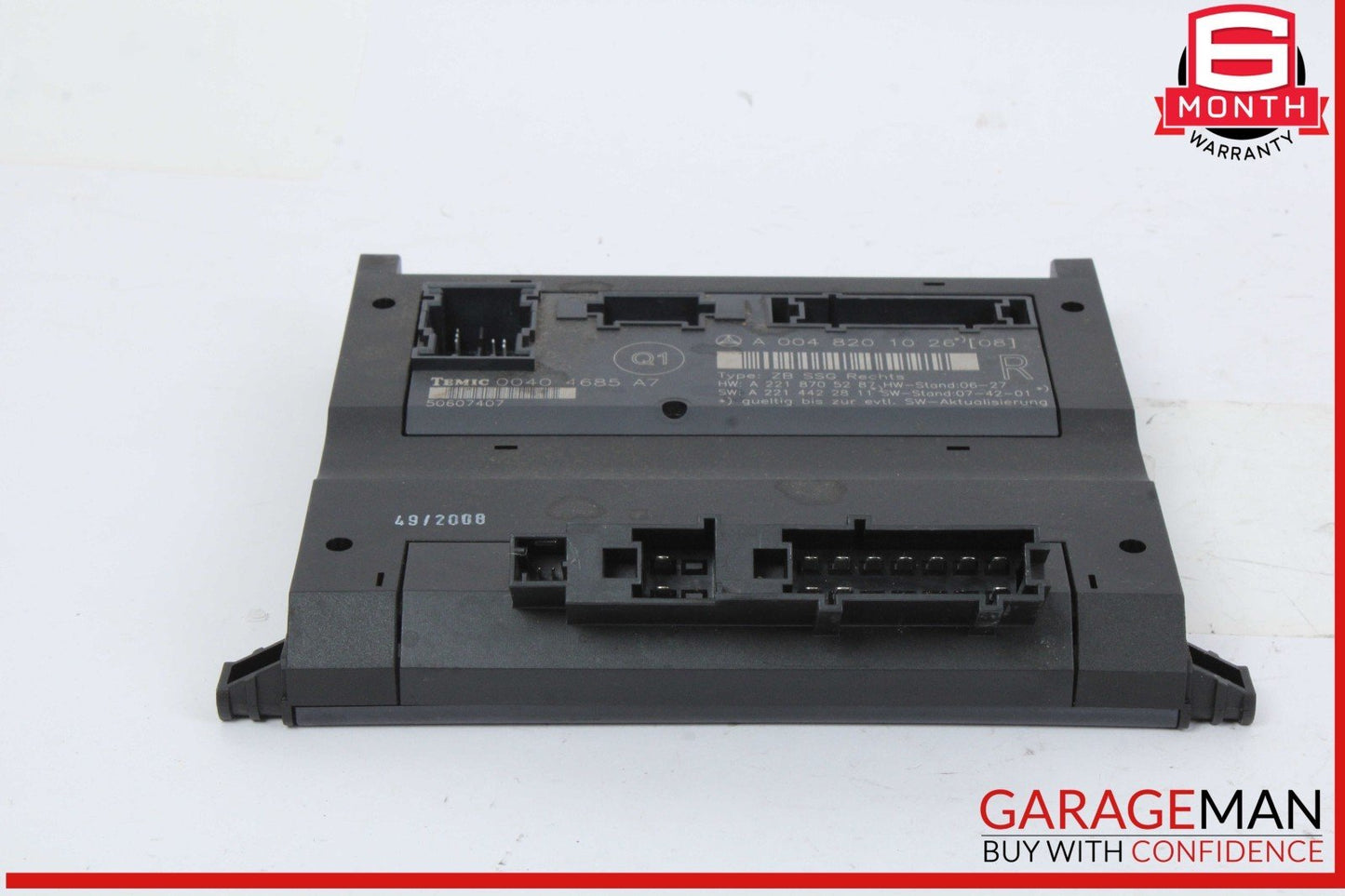 07-13 Mercedes W221 S550 Front Right Side Under Seat Control Module Unit OEM