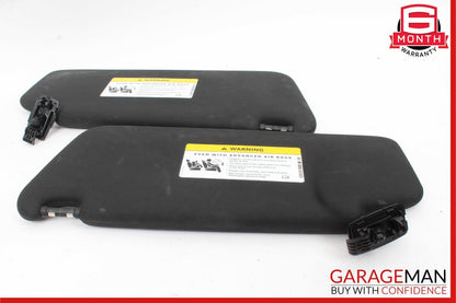 08-15 Mercedes W204 C250 C300 Right and Left Sunvisor Sun Visor Set Black OEM