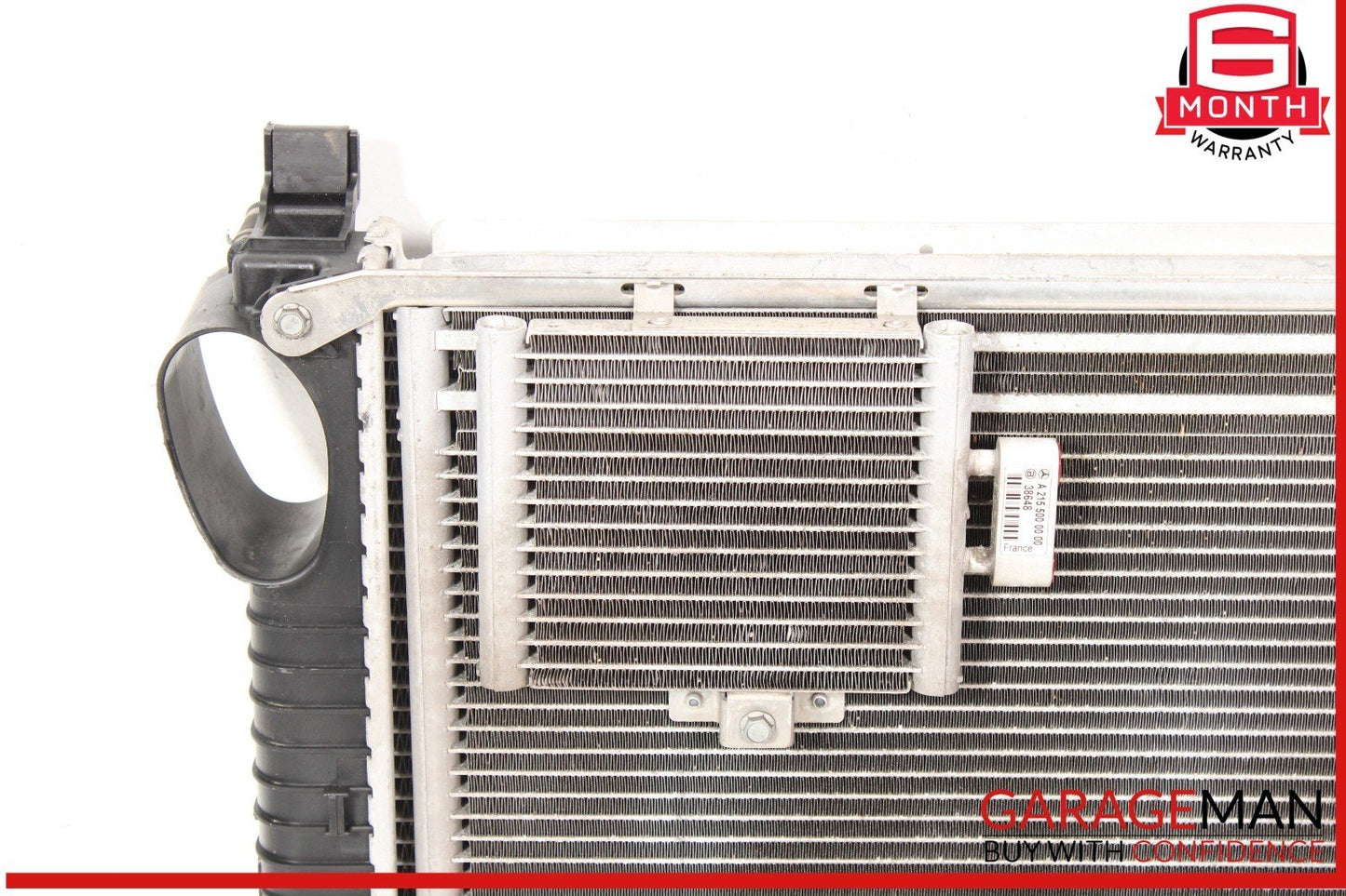 03-08 Mercedes R230 SL500 Engine Radiator A/C AC Air Condenser Oil Cooler Assy