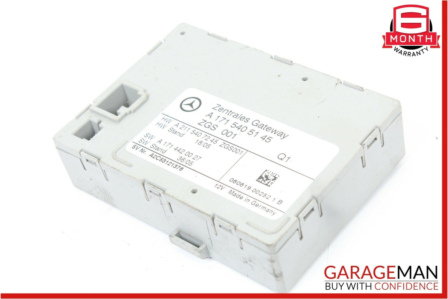05-11 Mercedes R171 SLK280 SLK300 SLK350 Central Gateway Control Module OEM