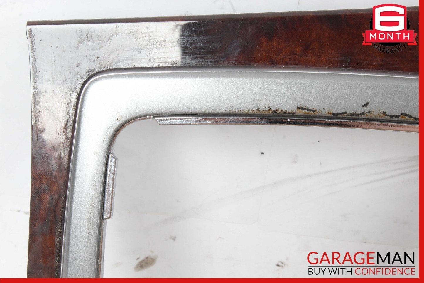08-14 Mercedes W204 C300 Center Console Shift Shifter Plastic Trim Cover Wood