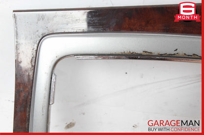 08-14 Mercedes W204 C300 Center Console Shift Shifter Plastic Trim Cover Wood