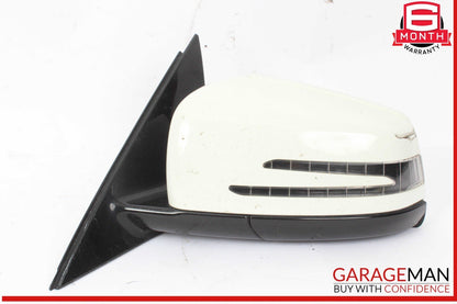 10-13 Mercedes W212 E550 Front Left Driver Side Mirror Door Rear View White OEM
