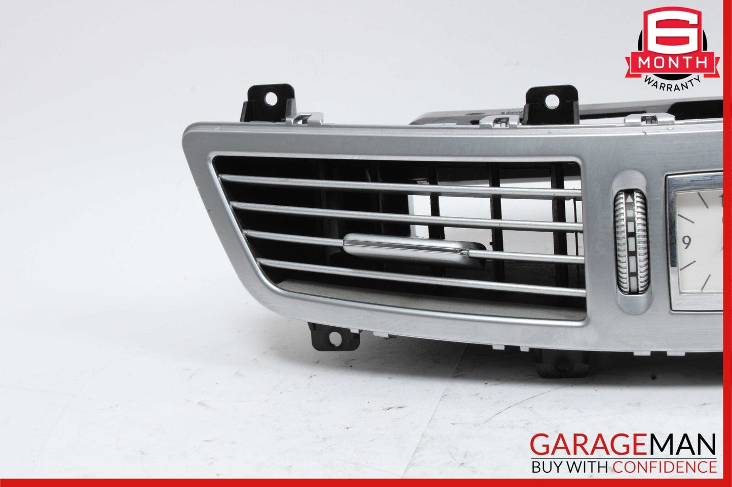 07-13 Mercedes W221 S550 Center Dash Air Vent AC A/C Clock Trim Cover Assembly
