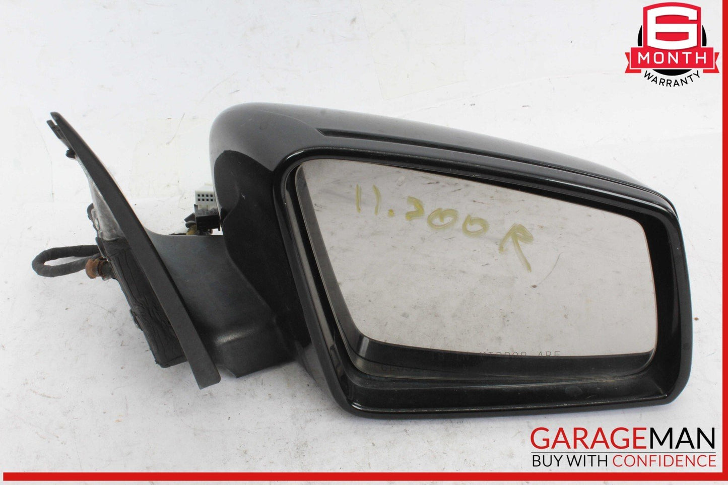 10-11 Mercedes W204 C300 C350 Front Right Side Rear View Door Mirror Black OEM