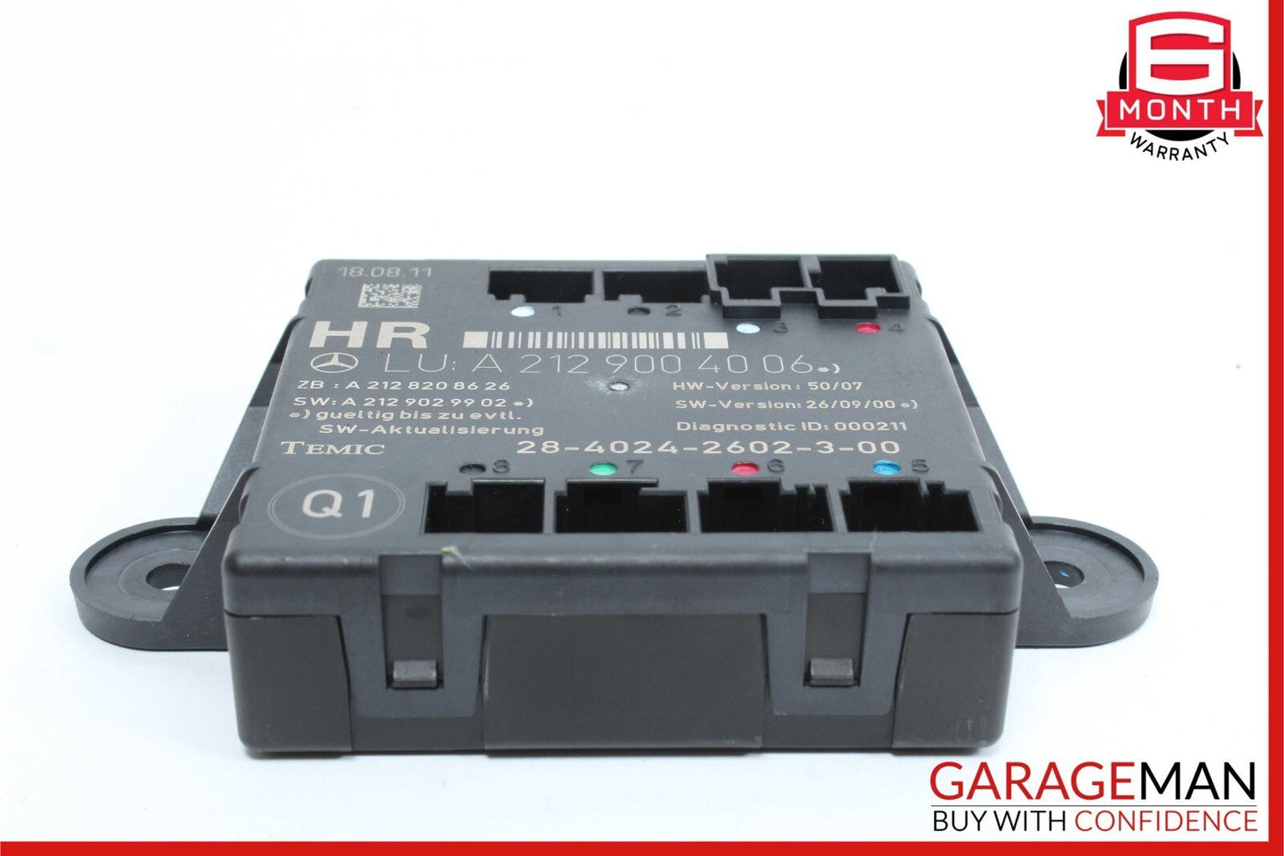 08-14 Mercedes W204 C250 C300 Rear Right Side Door Control Module Unit OEM