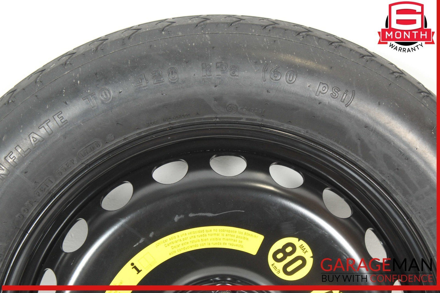 07-20 Mercedes X164 GL450 ML550 Emergency Spare Tire Wheel Donut Rim 19" 19 OEM