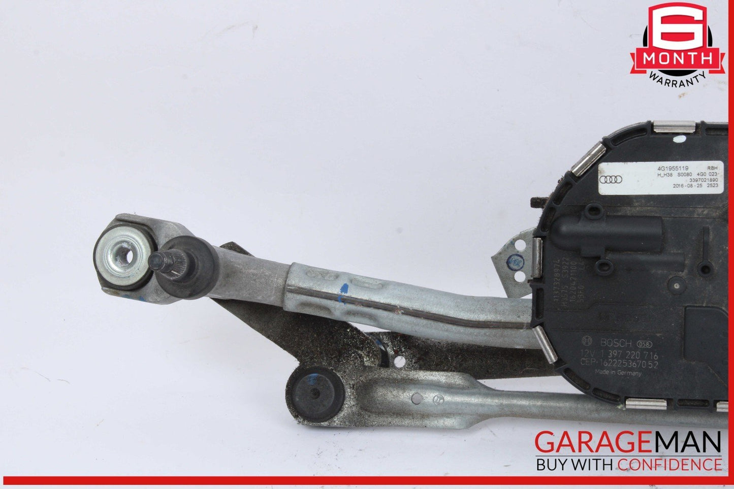 12-18 Audi A7 A6 S7 Windshield Washer Wiper Motor Linkage Bosch 4G1955023C OEM