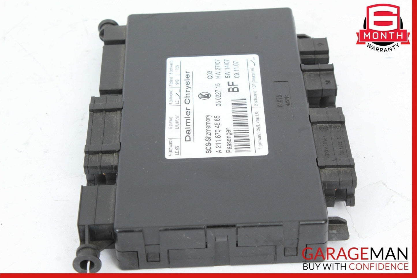 03-12 Mercedes GL500 GL450 CLS550 E350 Front Right Seat Control Module Unit