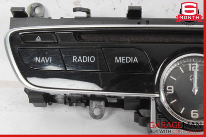 15-18 Mercedes W205 C300 Center Dashboard Hazard Control Switch w/ Clock Assy