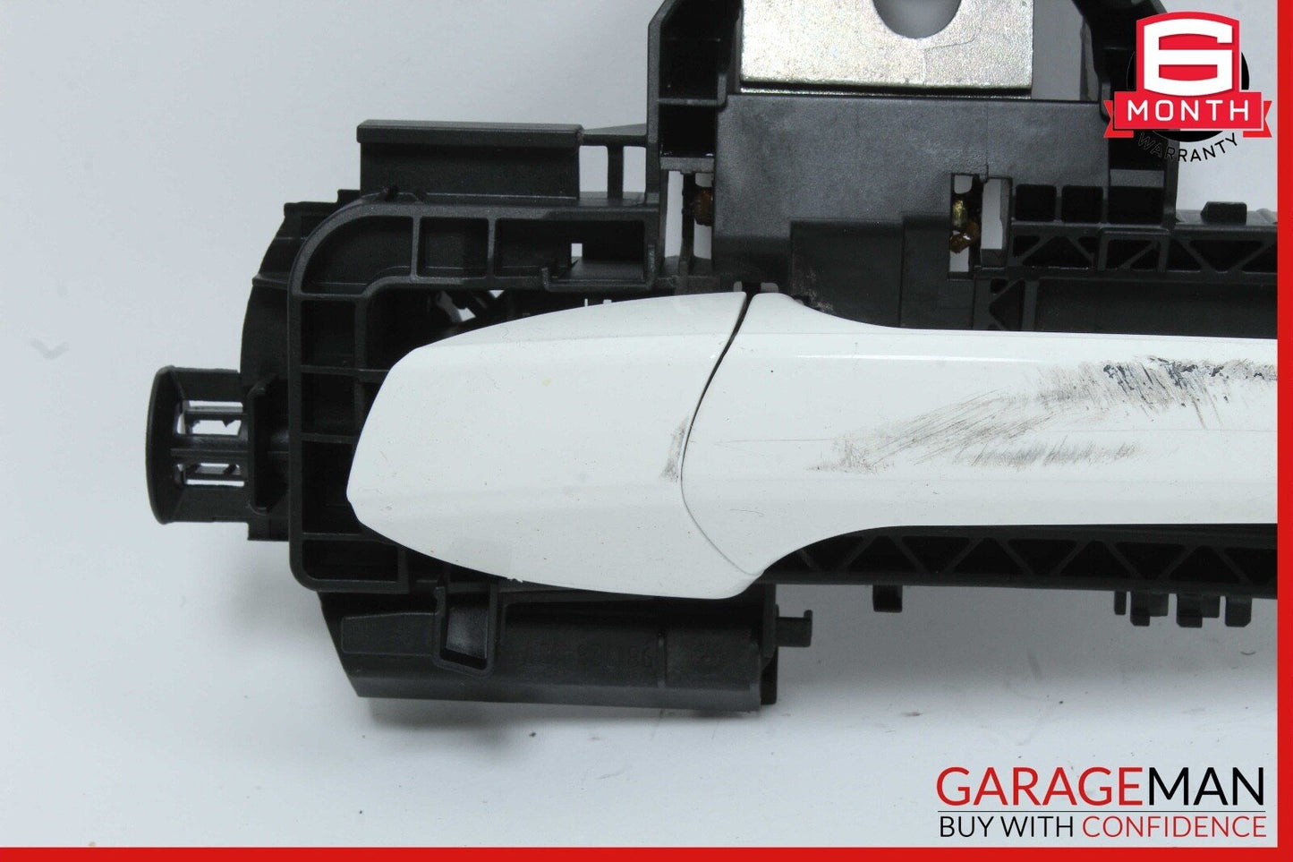 12-14 Mercedes W204 C250 Rear Left Exterior Door Handle White OEM
