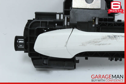 12-14 Mercedes W204 C250 Rear Left Exterior Door Handle White OEM