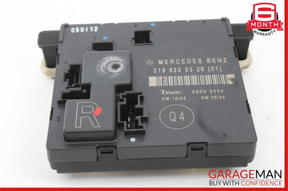 06-11 Mercedes W219 CLS500 CLS63 AMG Rear Right Passenger Door Control Module