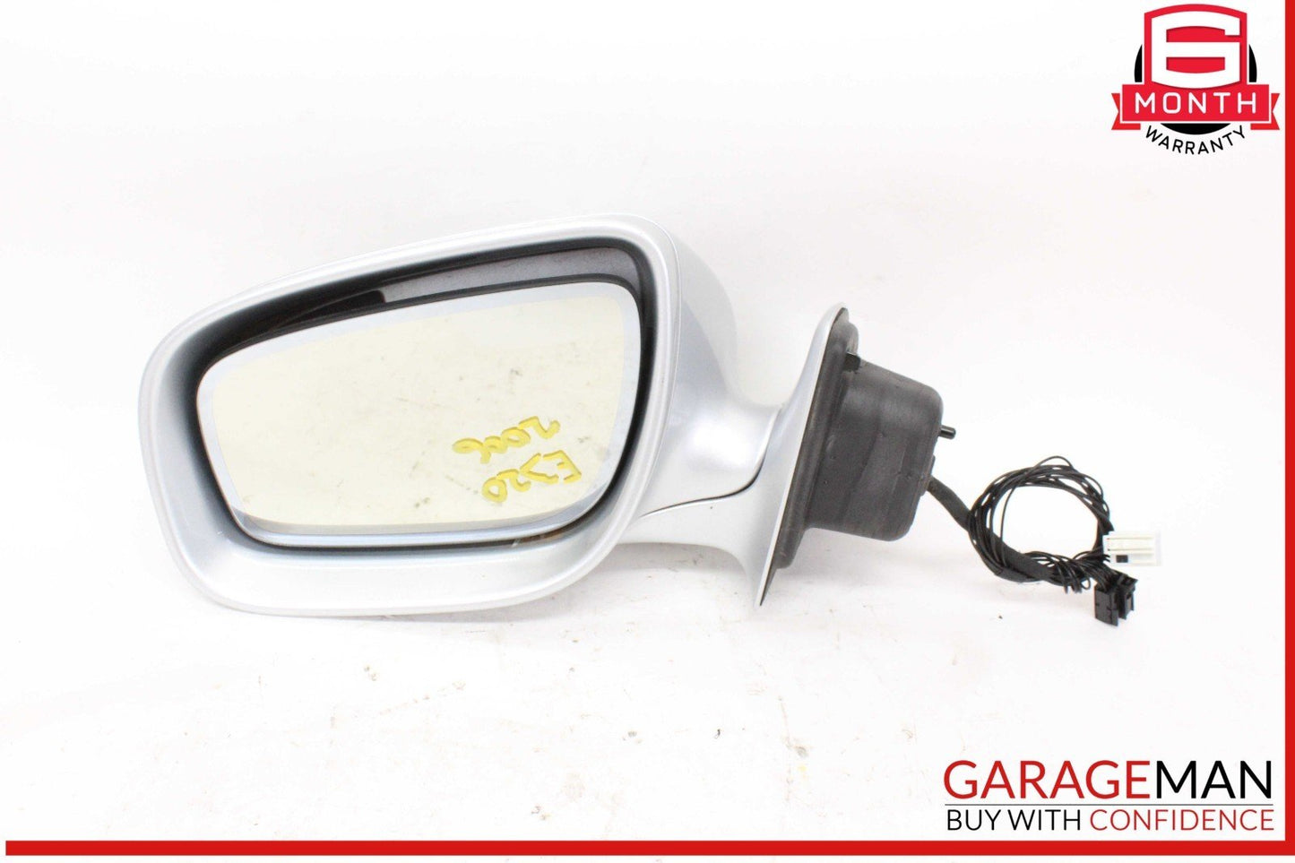 07-09 Mercedes W211 E320 CDI Front Left Side Door Rear View Mirror Silver OEM