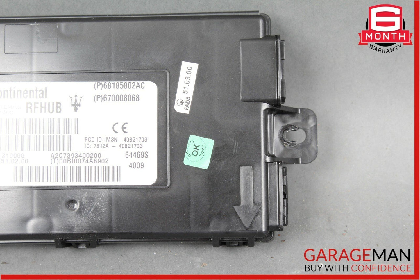 14-17 Maserati Ghibli HUB Passive Entry Control Module 670008068 OEM