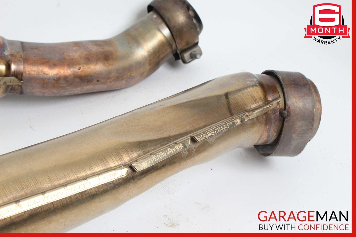 15-18 Ferrari California T Right & Left Side Exhaust Pipe Set of 2 Pc OEM