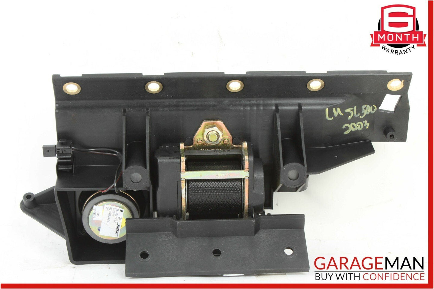 03-08 Mercedes R230 SL500 Rear Left Luggage Seat Belt Retractor Speaker Assembly