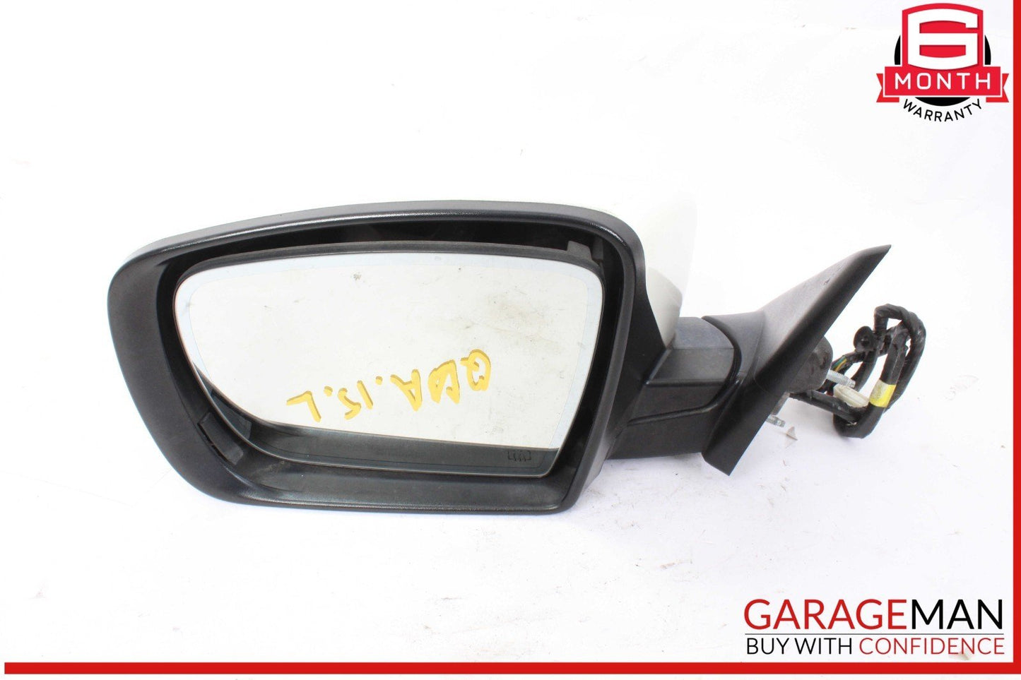 14-17 Maserati Quattroporte S Q4 Front Left Side Door Rear View Mirror White OEM