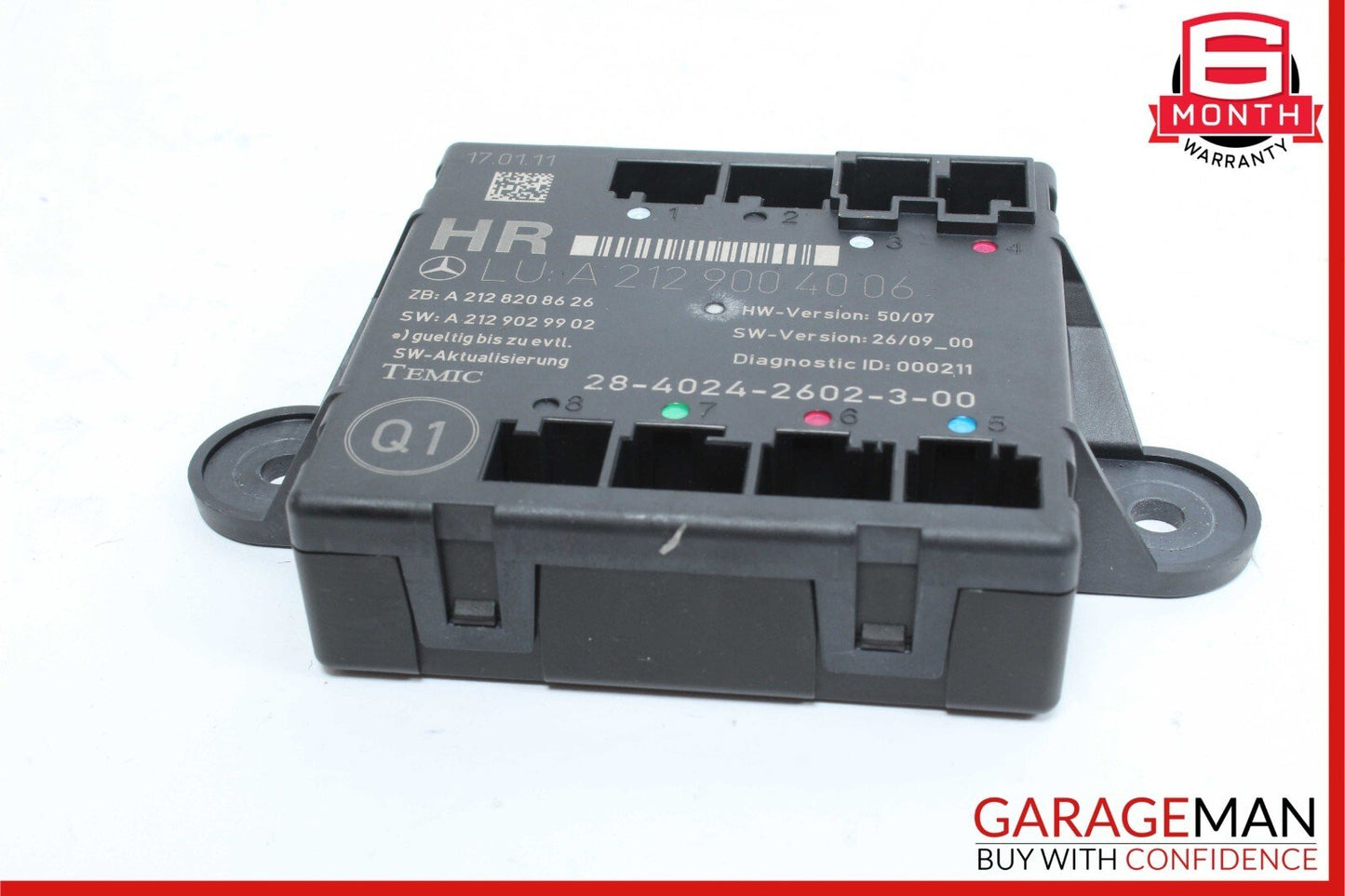 08-18 Mercedes-Benz E350 W212 Right Rear Side Door Control Module 2129004006 OEM