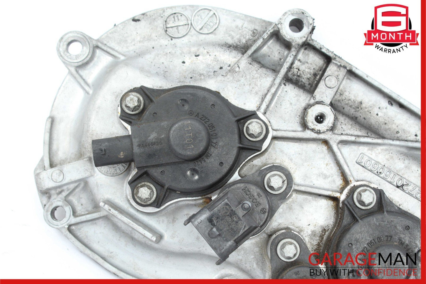 06-13 Mercedes W211 E350 S550 Front Right Engine Timing Chain Cover Plate OEM