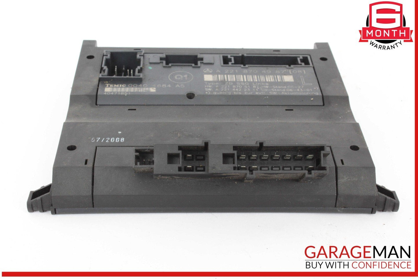 07-13 Mercedes W221 S550 S63 AMG Front Left Driver Side Under Seat Control Unit