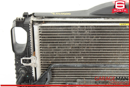 06-09 Mercedes W219 CLS500 Engine Cooling Radiator AC A/C Condenser Fan Assy