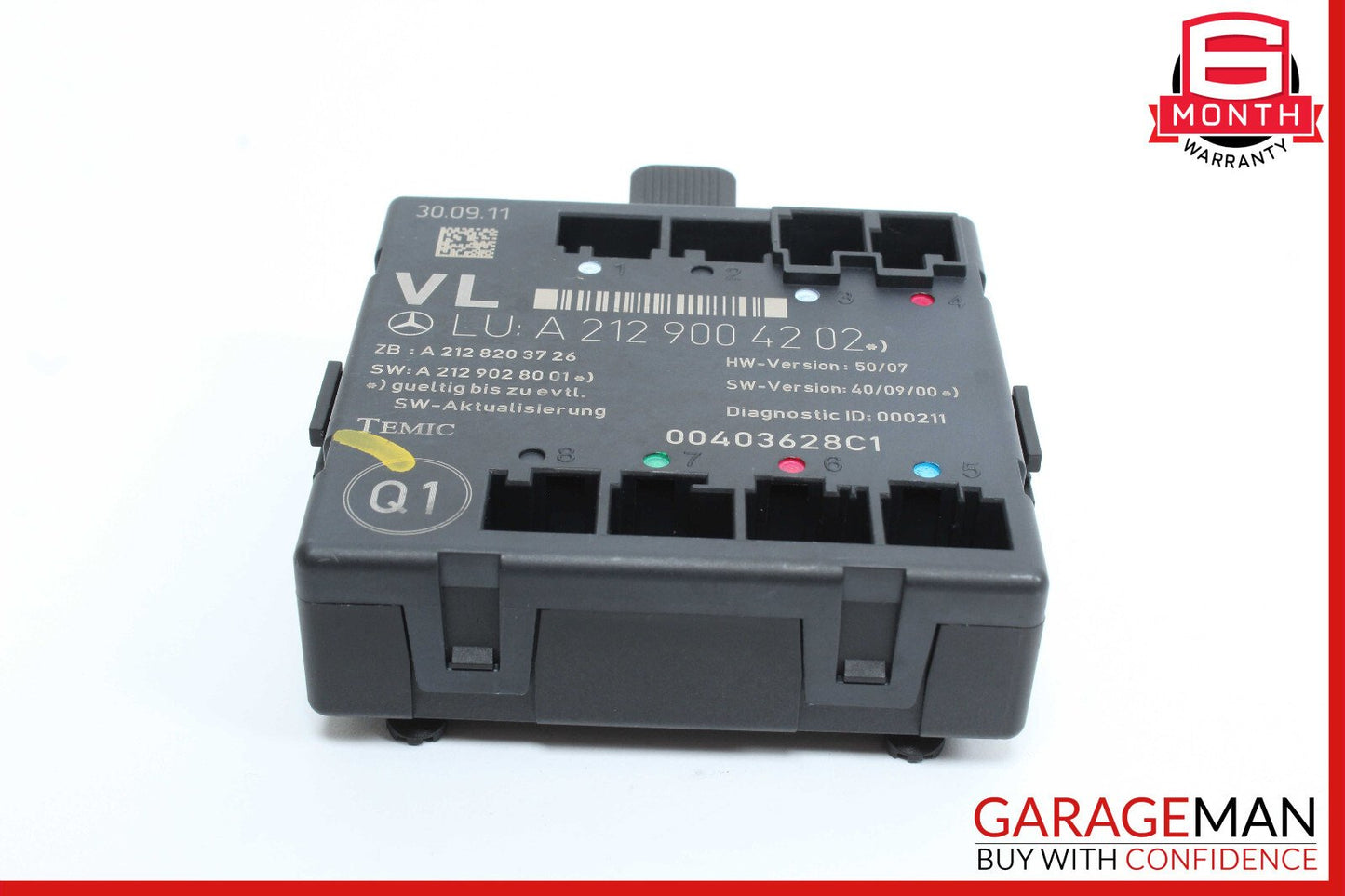 08-18 Mercedes W204 C250 SLK350 E400 Front Left Side Door Control Module OEM