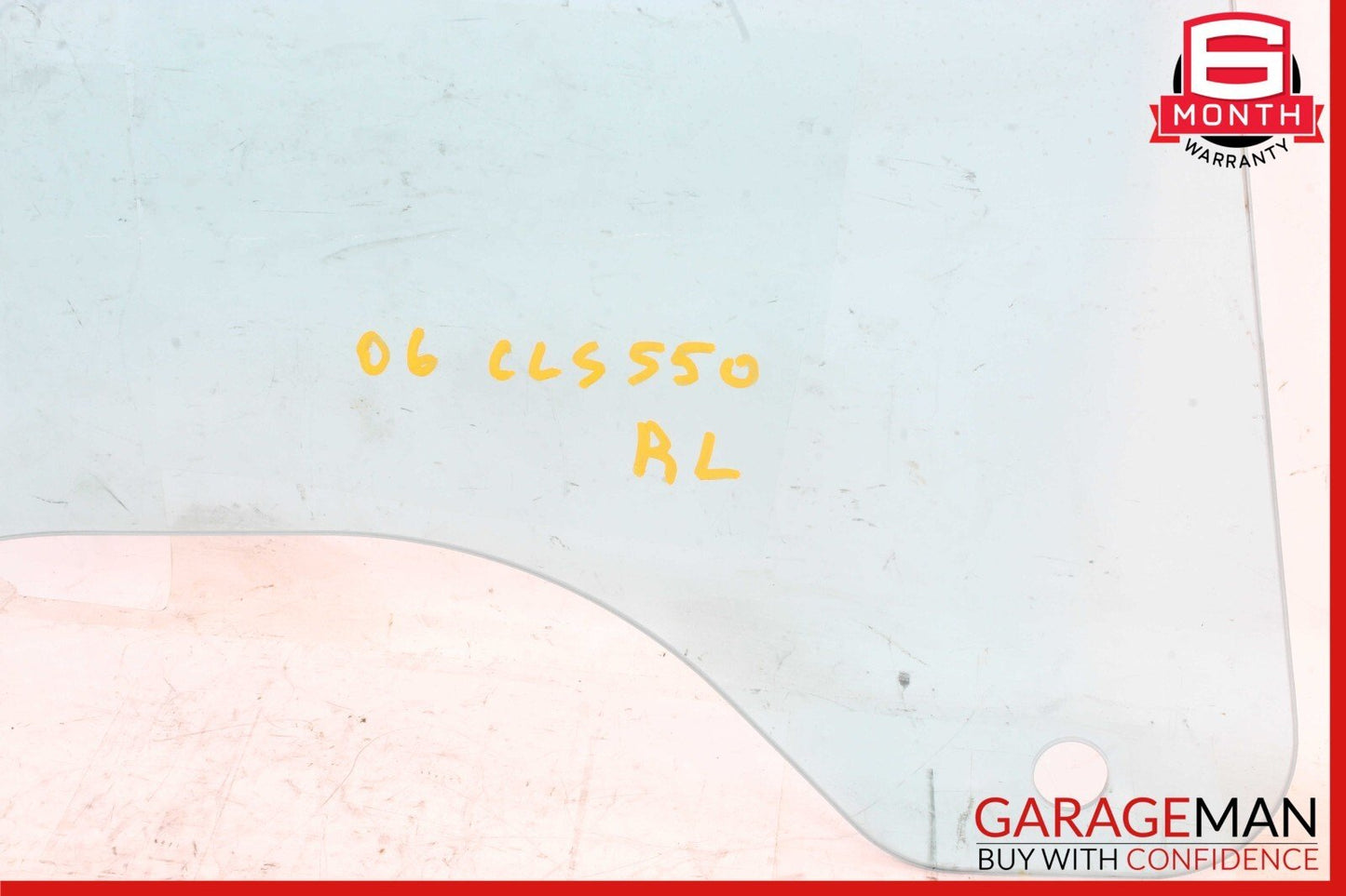 06-11 Mercedes W219 CLS550 CLS63 AMG Rear Left Side Door Window Glass Clear OEM