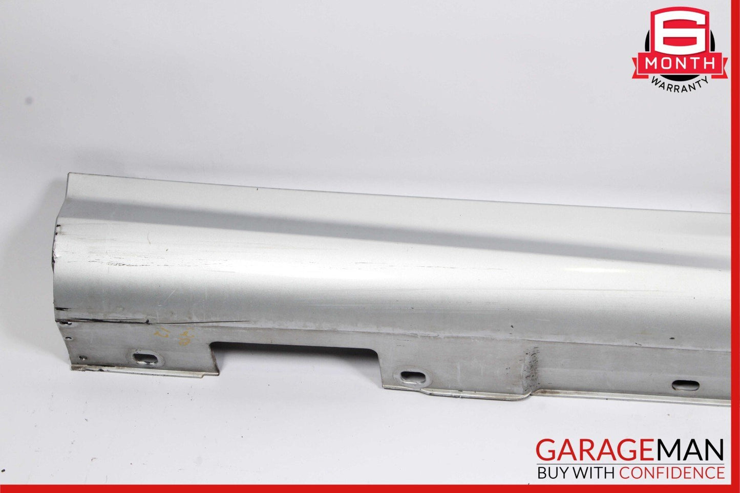 08-14 Mercedes W204 C250 AMG Sport Sedan Right Side Rocker Skirt Iridium Silver