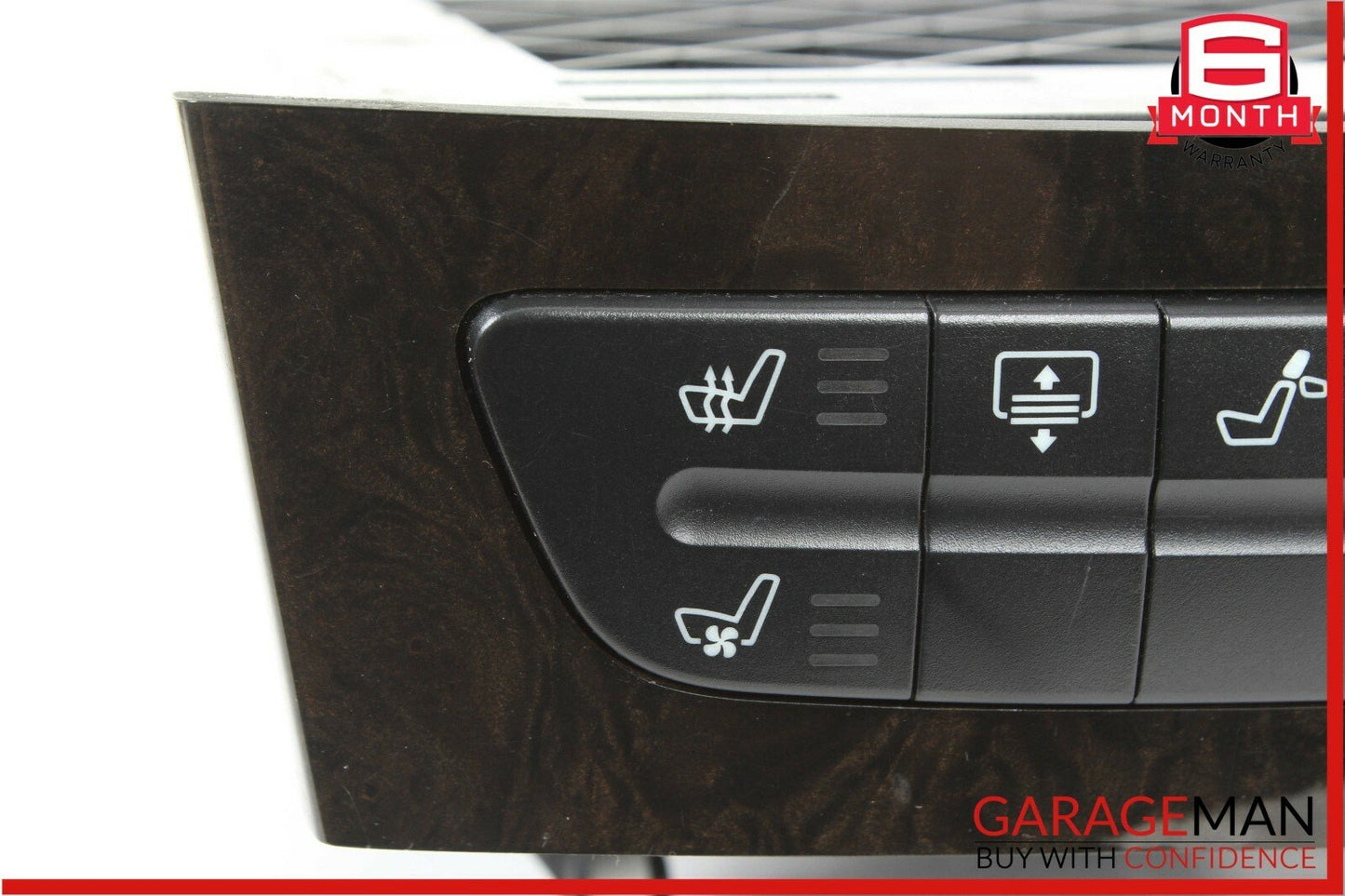 03-09 Mercedes W219 CLS500 Hazard Light Door Lock Control Panel Switch Trim Wood