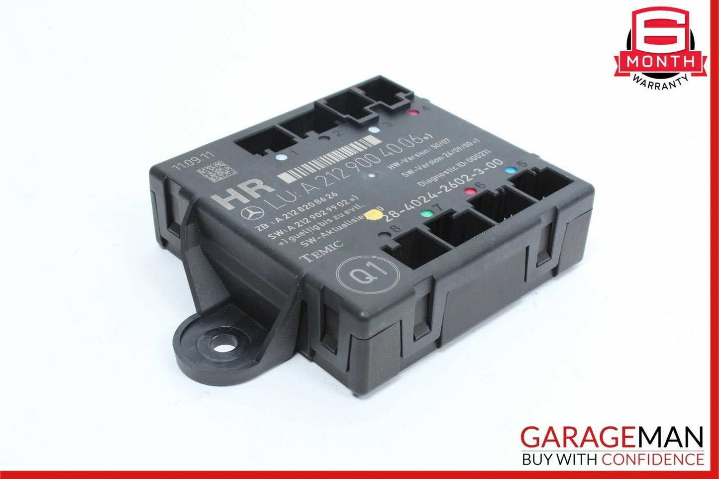08-18 Mercedes W204 C250 C300 GLK350 E350 Rear Right Side Door Control Module