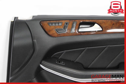 13-16 Mercedes X166 GL450 Front Right Side Interior Door Panel Cover Trim Black