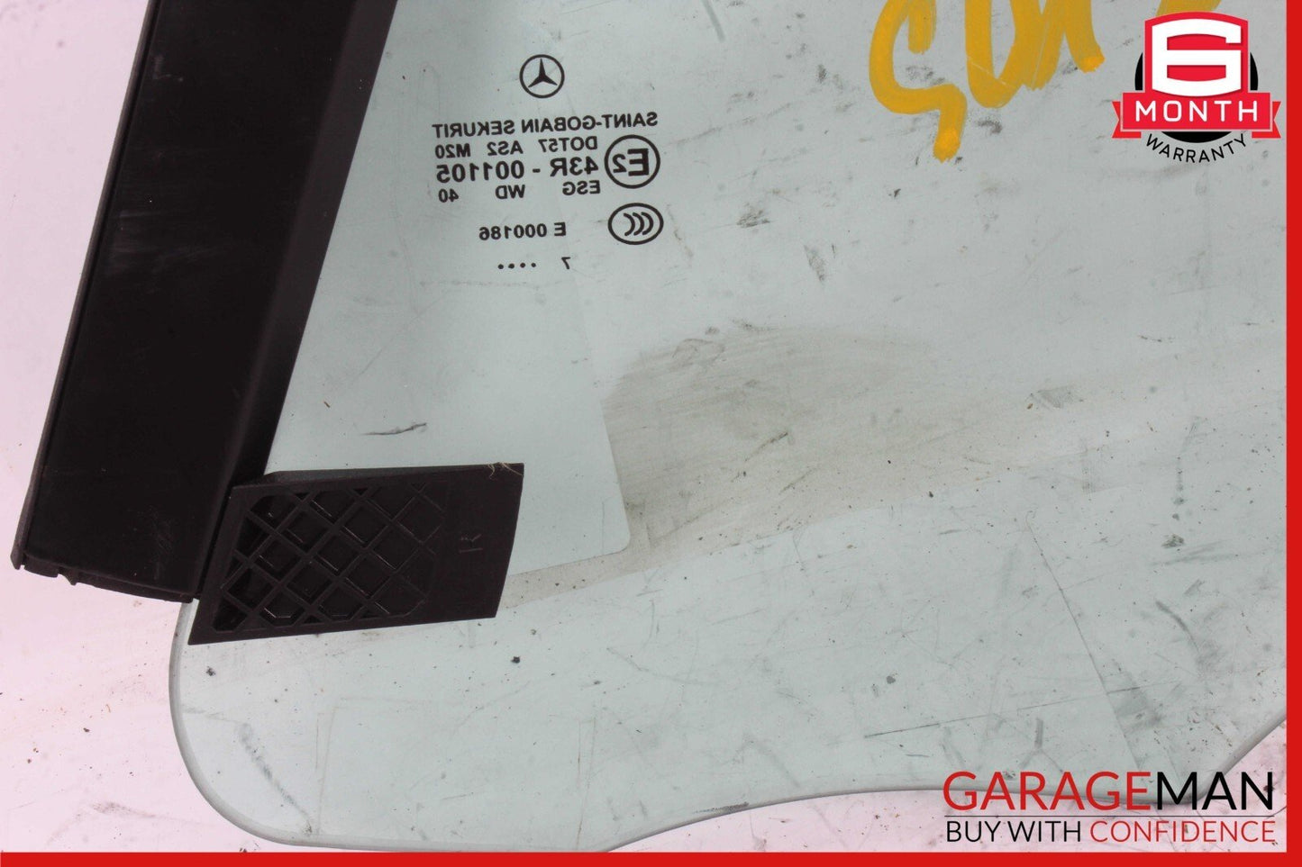 05-11 Mercedes R171 SLK350 SLK280 Rear Right Side Quarter Door Window Auto Glass