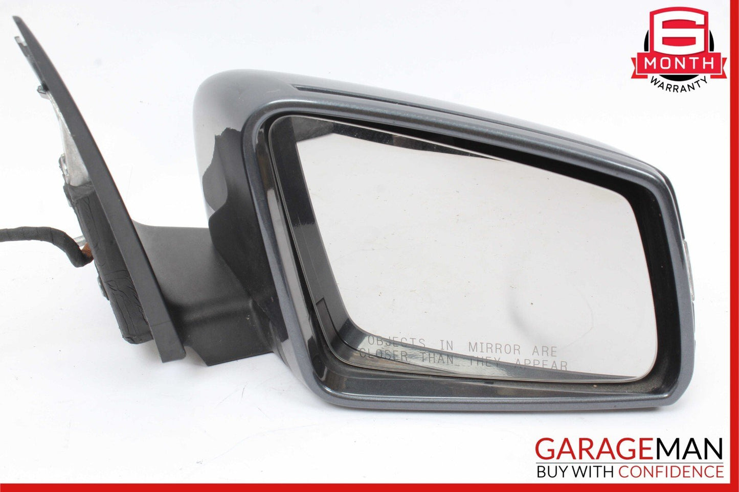 12-14 Mercedes W204 C300 Front Right Side Mirror Door Rear View Glass Grey OEM