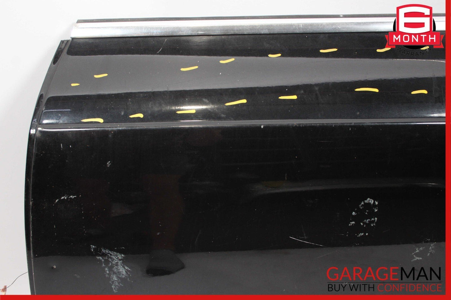 12-18 Audi A7 Rear Left Driver Side Door Shell Panel Black OEM