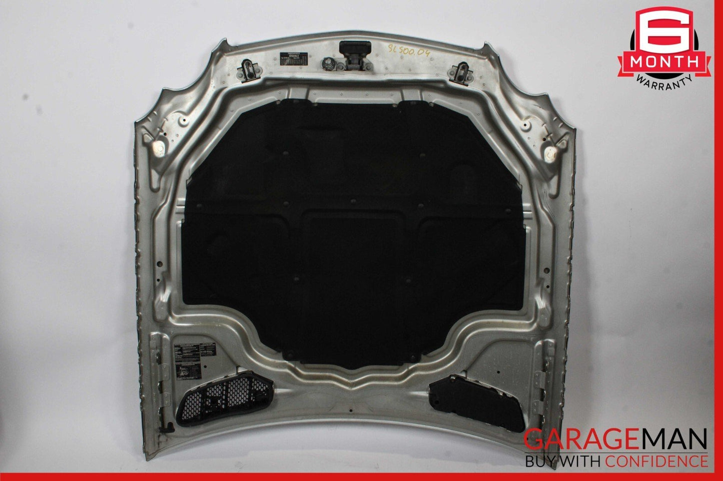 03-08 Mercedes R230 SL500 SL600 Front Hood Bonnet Cover Panel Brilliant Silver