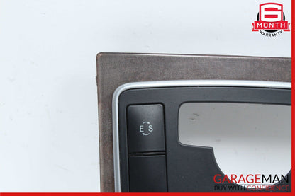 10-13 Mercedes W212 E350 E400 E550 Center Console Switch Trim Cover Bezel Wood
