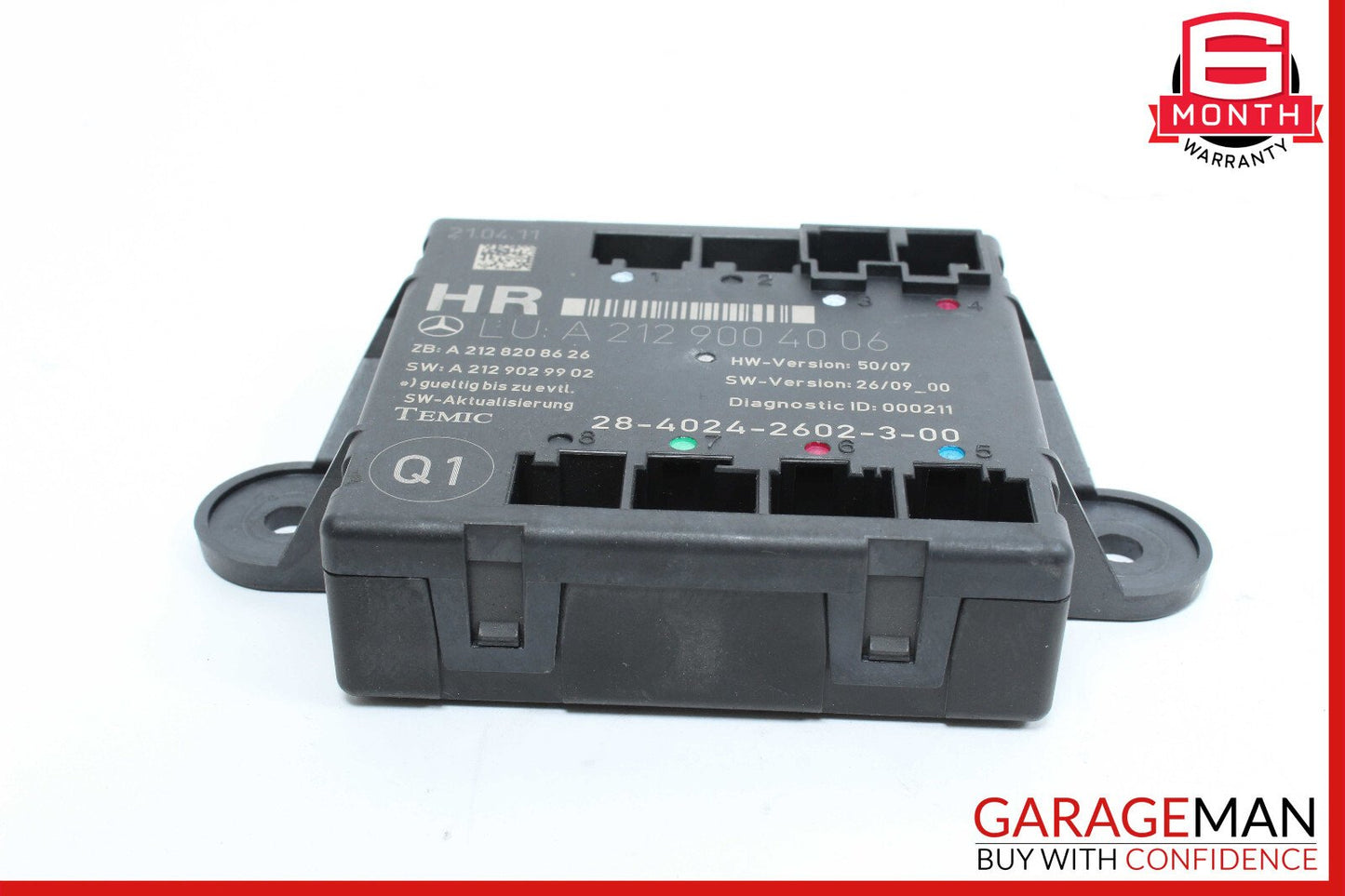 08-18 Mercedes W212 E350 C300 GLK350 Rear Right Side Door Control Module OEM