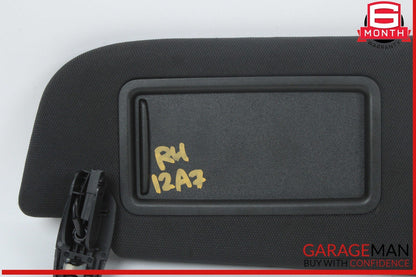 12-18 Audi A7 A6 Front Right Passenger Side Sun Visor Sunvisor Black OEM