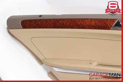 06-12 Mercedes W164 ML350 Rear Left Driver Side Interior Door Panel Brown