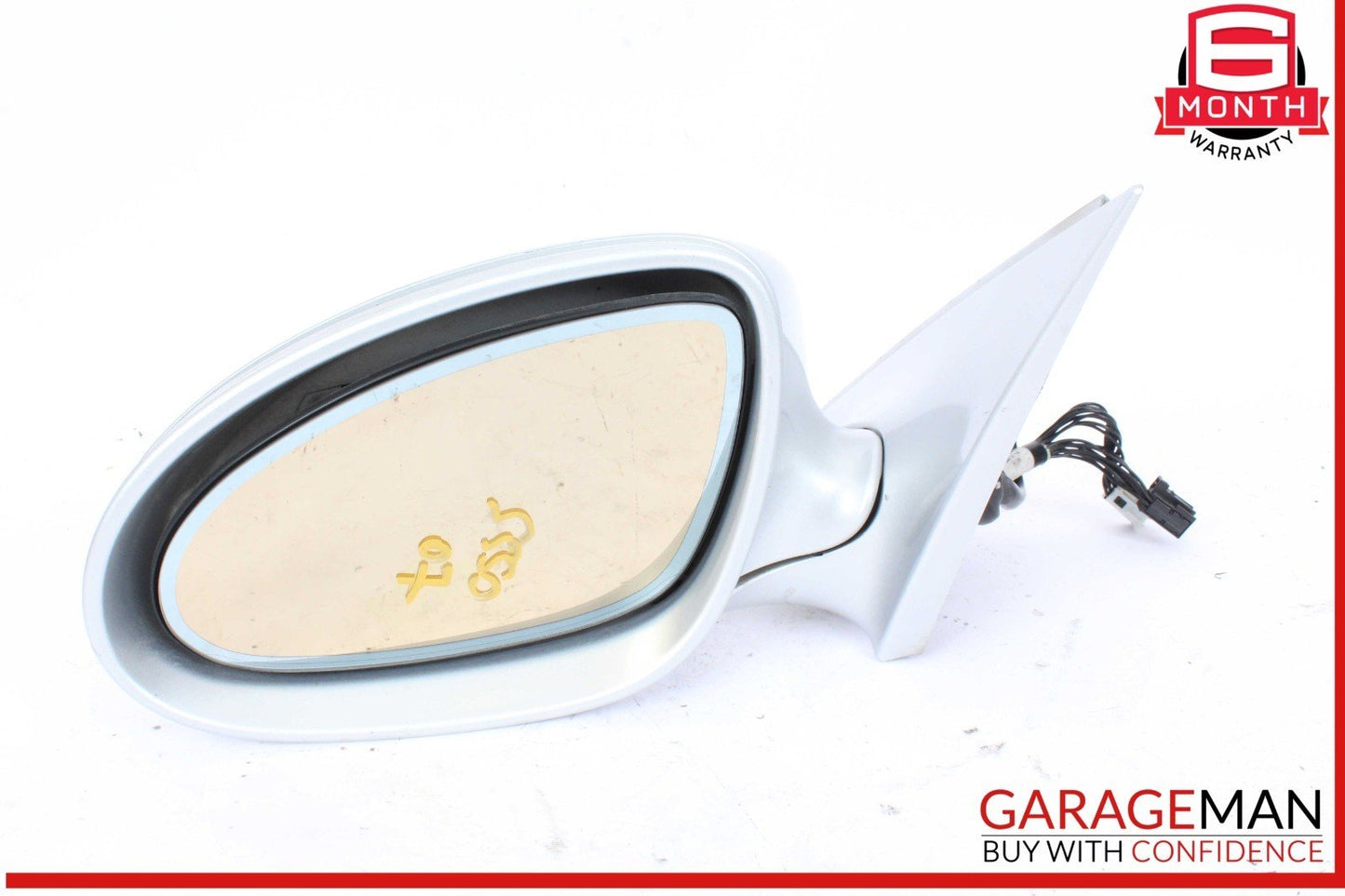 07-09 Mercedes W221 S550 S600 Front Left Side Door Rear View Mirror Silver OEM