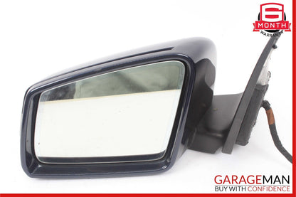 12-14 Mercedes W204 C300 Front Left Side Mirror Door Rear View Glass Blue OEM