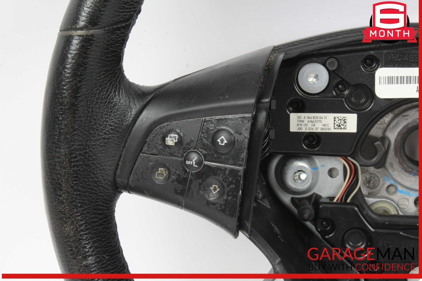 06-08 Mercedes X164 GL450 4MATIC R500 Steering Wheel Black 1644605303 OEM