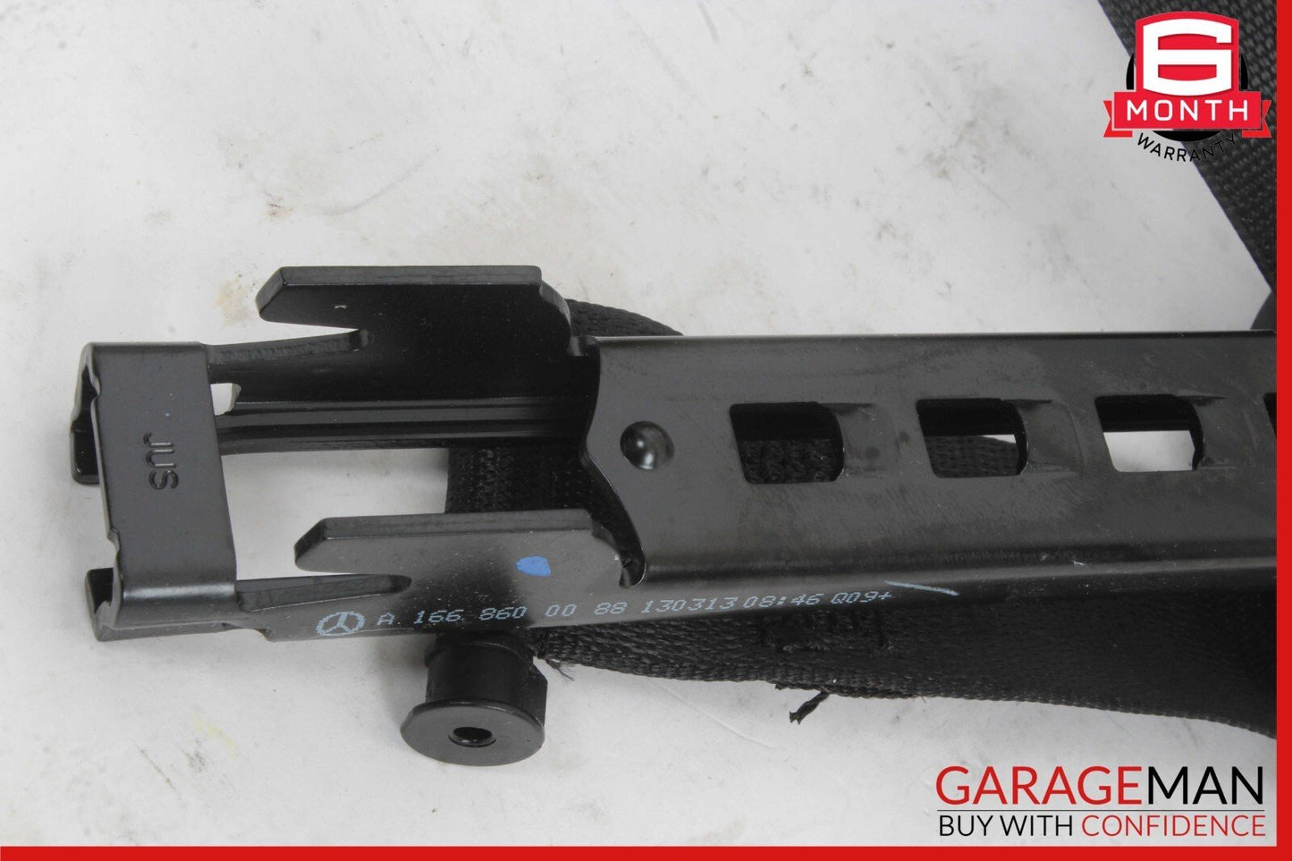 12-19 Mercedes X166 GL450 GLS550 Front Right Side Seat Belt Seatbelt Black OEM