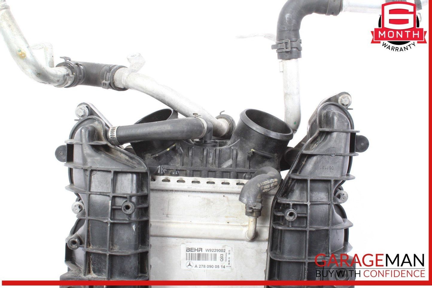 Mercedes X166 GL550 Air Intake Manifold Distributor Engine Intercooler Radiator