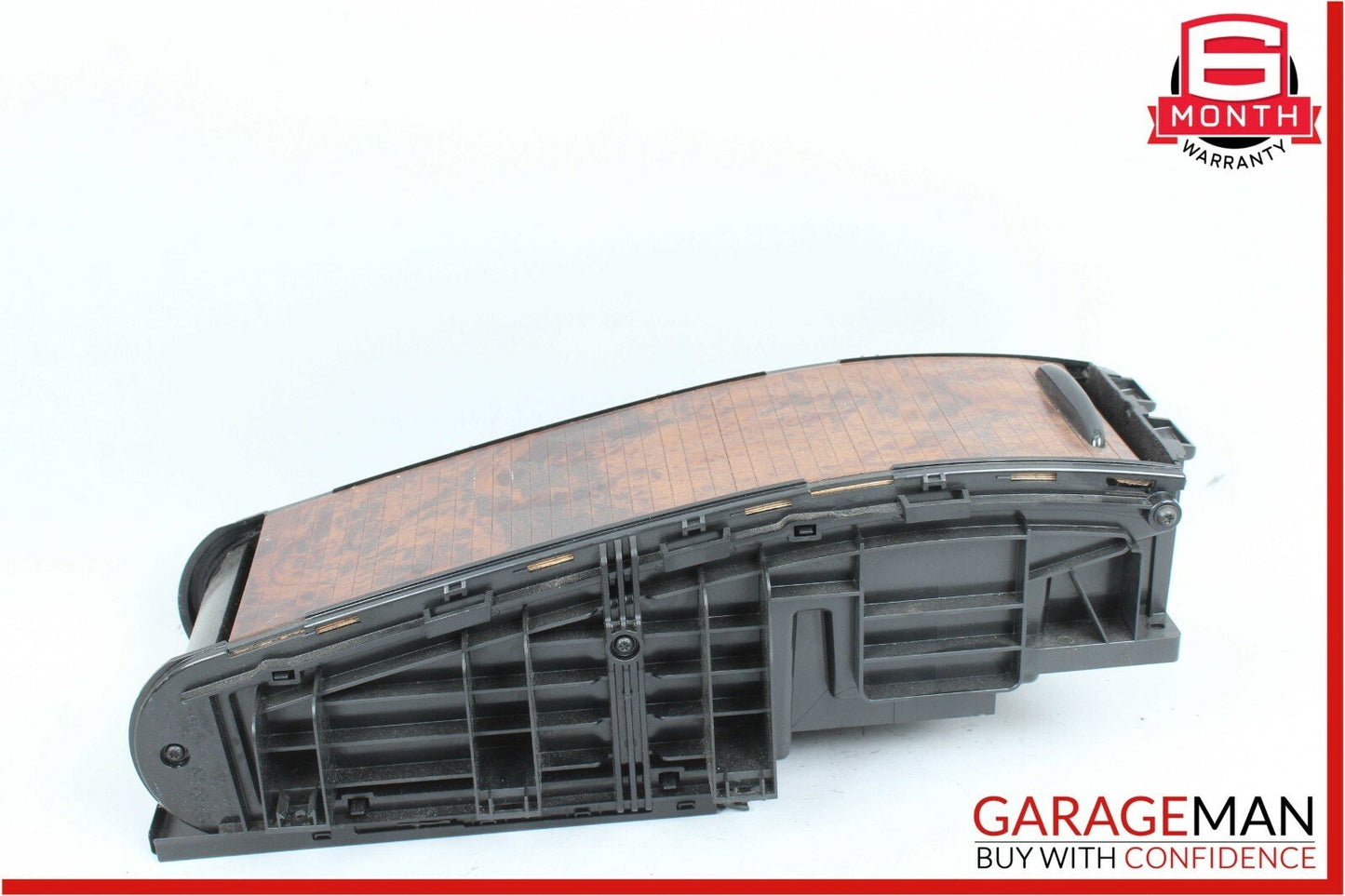 06-11 Mercedes W219 CLS500 Rear Center Console Armrest Arm Rest Storage Wood OEM